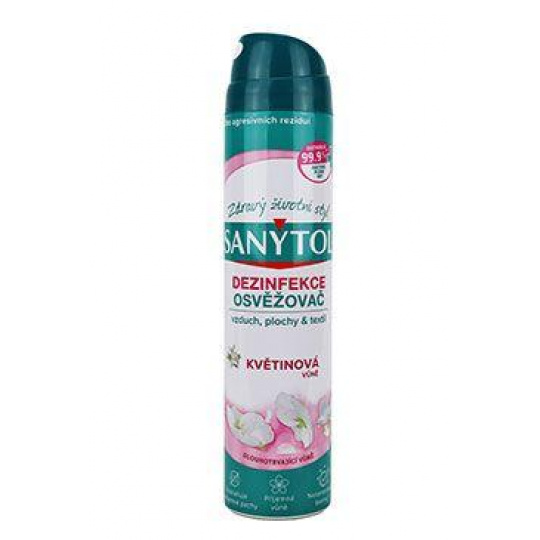 SANYTOL dezinfekčný osviež.vzduchu s kvetinovou vôňou 300ml