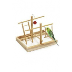 Hračka vták Ihrisko 28x23x23cm drevo KAR