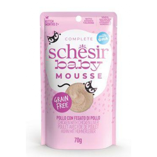 Schesir Cat kapsička Kitten Lifestage Mousse kura 70g
