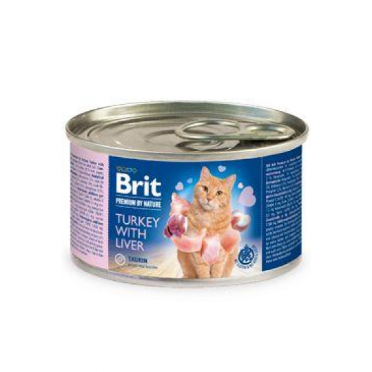 Brit Premium Cat by Nature konz Turkey&Liver 200g Brit Premium Cat by Nature konz Turkey&Liver 200g