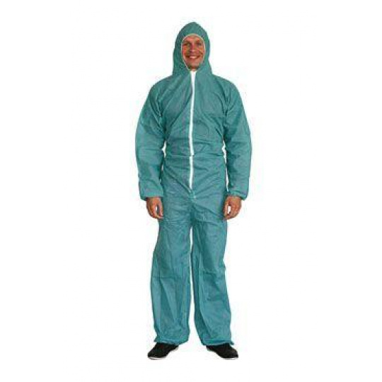 Oblek hygienický s kapucí/kombinéza/ XL CVET 1ks