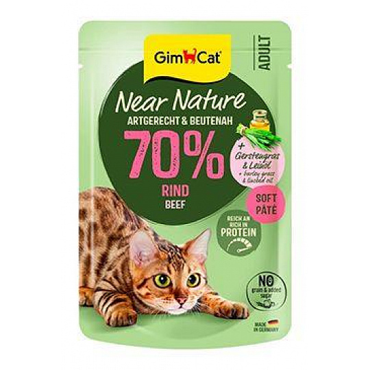GimCat Near Nature kapsička hovädzie 85g