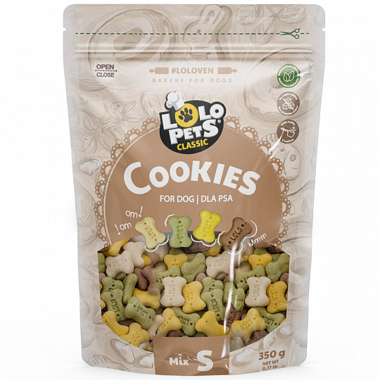 Sušienky KOSTIČKY MIX veľkosť S pre psy 350 g Sušienky KOSTIČKY MIX veľkosť S pre psy 350 g