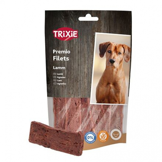 PREMIO Filets, jehněčí filety - 93% masa, 80 g PREMIO Filets, jehněčí filety - 93% masa, 80 g
