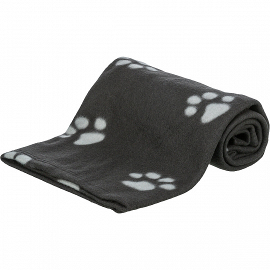 Fleecová deka BEANY 100x70cm - čierna s bielymi labkami Fleecová deka BEANY 100x70cm - čierna s bielymi labkami