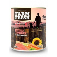 Farm Fresh Dog Turkey with Carrot konzerva 400g Farm Fresh Dog Turkey with Carrot konzerva 400g