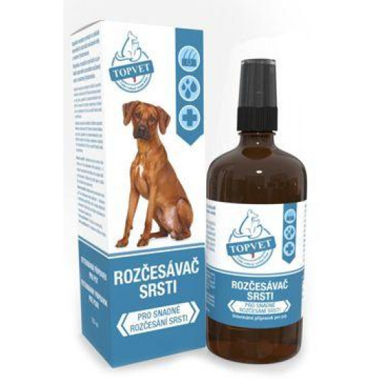 Rozčesávač srsti pre psy TOPVET 100ml