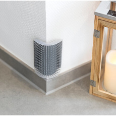 Masážna kefa na upevnenie na roh 8 x 13 cm sivá Masážna kefa na upevnenie na roh 8 x 13 cm sivá