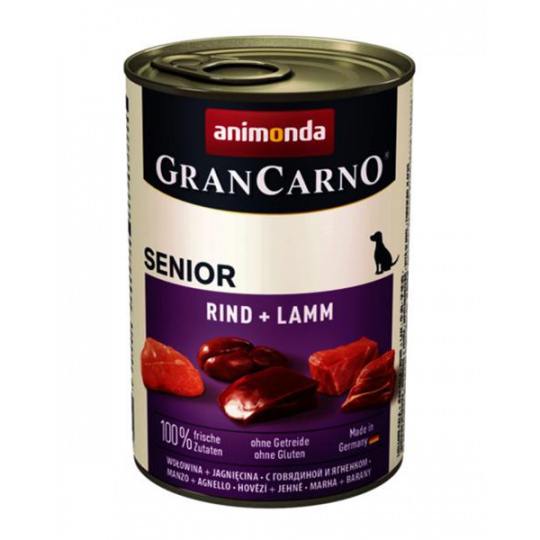 Animonda GRANCARNO® dog senior hovädzie a jahňacie bal. 6 x 400g konzerva