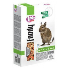 LOLO Foody kompletné krmivo pre osmáky degu 450 g krabička LOLO Foody kompletné krmivo pre osmáky degu 450 g krabička
