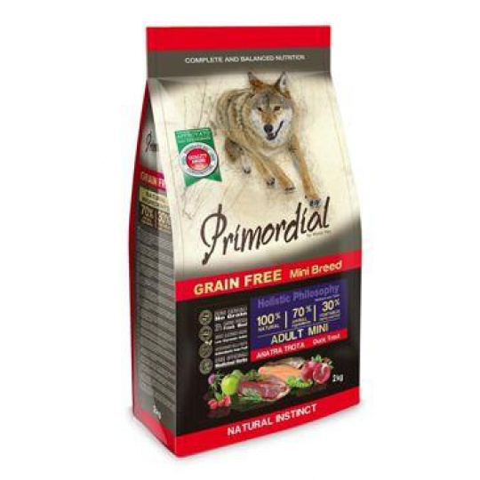Primordial Dog GF Mini Adult Trout&Duck 2kg