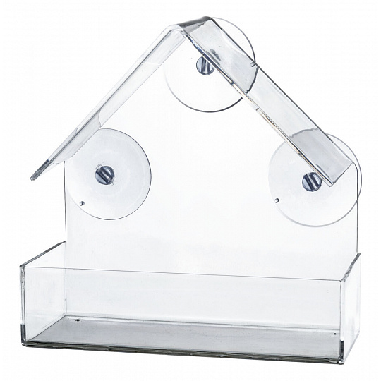 Krmítko pro ptáky na okenní tabuli, 225 ml/15 × 15 × 6 cm, plast Krmítko pro ptáky na okenní tabuli, 225 ml/15 × 15 × 6 cm, plast