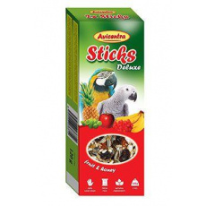 Avicentra tyčinky veľký papagáj - ovocie+med 2ks