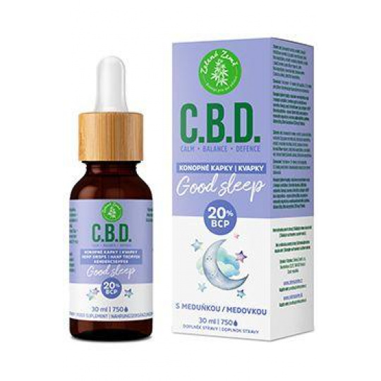 C.B.D. konopné kvapky s 20% BCP Good sleep 30ml C.B.D. konopné kvapky s 20% BCP Good sleep 30ml