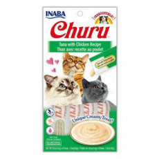 Churu Cat Purée Tuniak s Kuracím 4x14g