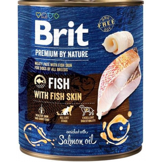 Brit Premium by Nature dog Fish with Fish shin 6 x 800 g konzerva Brit Premium by Nature dog Fish with Fish shin 6 x 800 g konzerva