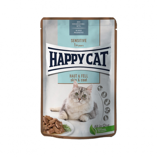 Happy Cat kapsička Sensitive Koža & Srsť 85g Happy Cat kapsička Sensitive Koža & Srsť 85g