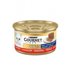 Gourmet Gold konz. mačka pašt. jemná s hovädzím 85g