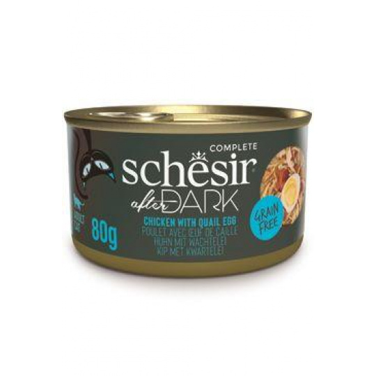 Schesir Cat konz. After Dark Wholefood kura/vajce 80g