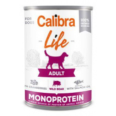 Calibra Dog Life konz.Dospelý diviak s lebkou. 400g Calibra Dog Life konz.Dospelý diviak s lebkou. 400g
