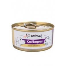 All Animals mačkopes konz. Steak z kurčaťa 100g All Animals mačkopes konz. Steak z kurčaťa 100g
