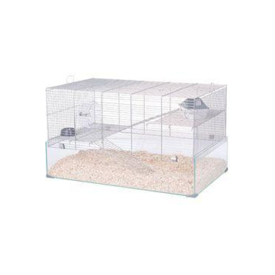 Klec pískomil NEOLIFE 80 GERBIL šedá glass Zolux