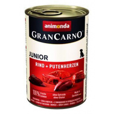 Animonda pes GRANCARNO konz. JUNIOR hov/krůt srdc 400g