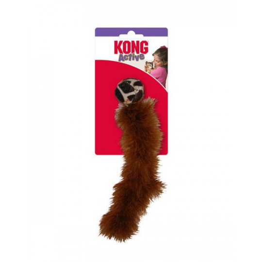 Hračka Kong Cat Active Wild Tails Assorted Chvost s loptičkou, polyester Hračka Kong Cat Active Wild Tails Assorted Chvost s loptičkou, polyester