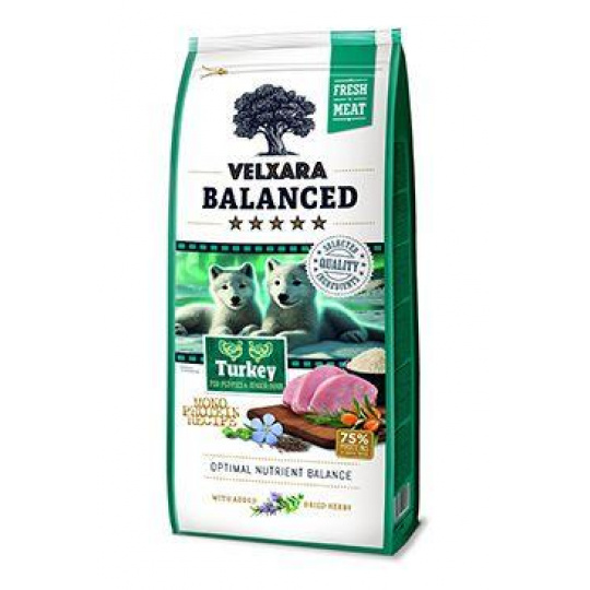 Velxara Balanced FM Dog Puppy&Junior Mon.Turk&Rice750g Velxara Balanced FM Dog Puppy&Junior Mon.Turk&Rice750g
