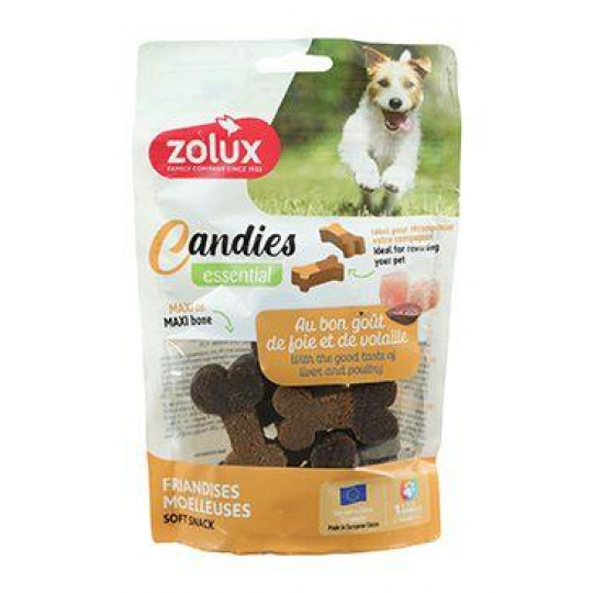 Pochoutka pes CANDIES Max kost drůbež,játra 150g Zol Pochoutka pes CANDIES Max kost drůbež,játra 150g Zol
