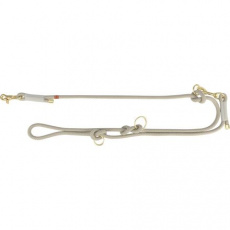 Soft Rope predlžovacie okrúhle tkané vodítko, sivá/svetlosivá
