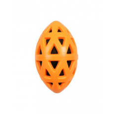 Hračka EBI+ Crack me up - rugby lopta oranžová L - 19x10,5x10,5cm