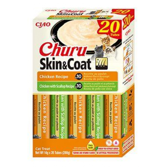 Churu Cat BOX Skin&Coat Chicken Variety 20x14g
