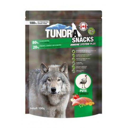 TUNDRA dog snack Turkey Immune Systeme 100g