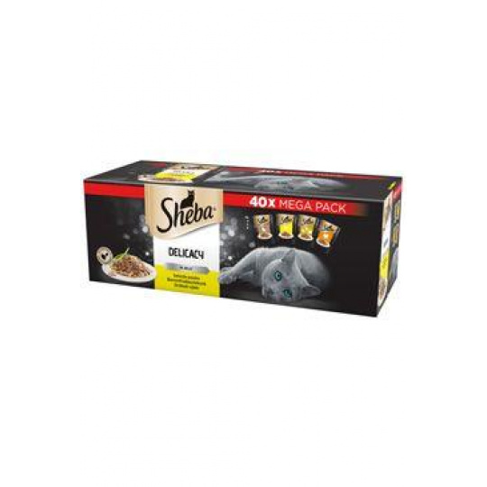 Sheba kapsa Drůbeží výběr pack 40x85g