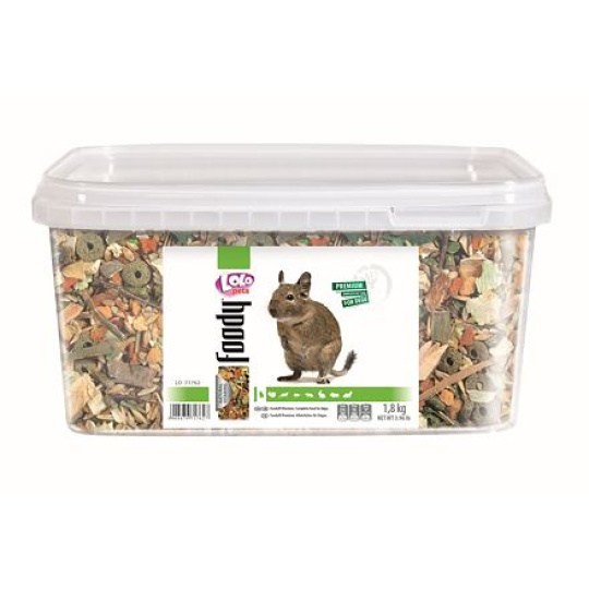 LOLO Foody kompletní krmivo pro osmáky 1,8 kg kyblík