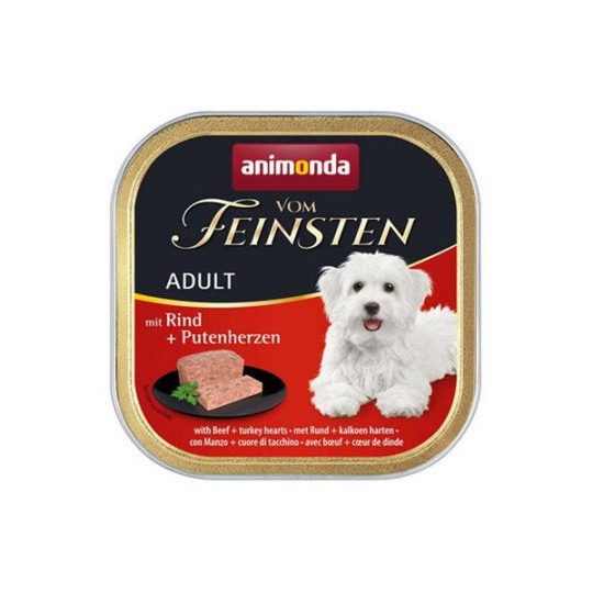 Animonda Vom Feinsten dog ADULT hovädzie a morčacie srdiečka bal. 11 x 150 g