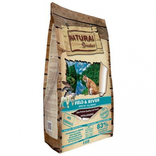 Natural Greatness Field,River Cat Recipe /losos,jahňa/ 2 kg