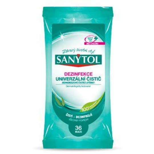SANYTOL dezinfekční/univerzální utěrky 36ks