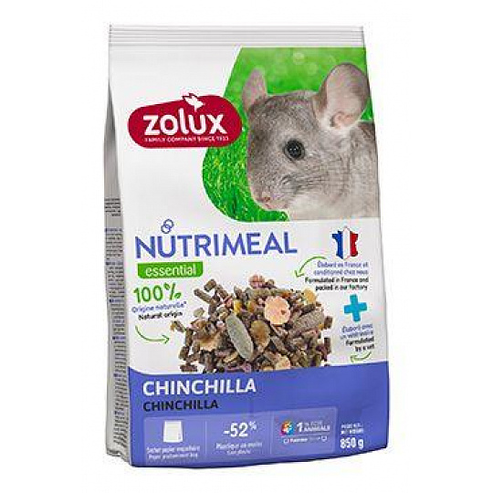 Krmivo pro činčily NUTRIMEAL mix 850g Zolux Krmivo pro činčily NUTRIMEAL mix 850g Zolux