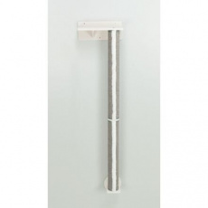 Lezecký set na stenu 1, 2 x sisal stĺpik, 35 x 150 x 25 cm, biela/sivá