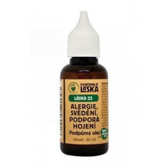 LÁSKA 23 Alergie, hojenie, svrbenie, podporný olej 30ml