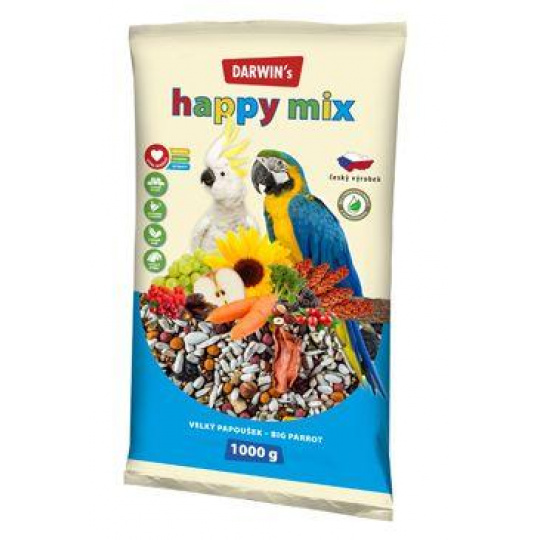 Darwin's Veľký Papagáj Happy mix 1kg Darwin's Veľký Papagáj Happy mix 1kg
