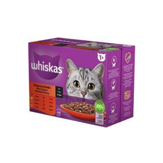 Whiskas kaps. Klasický výběr ve štávě 12x85g