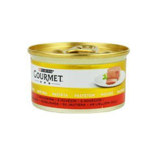 Nestlé GOURMET GOLD cat hovädzia paštéta konz.12x85 g