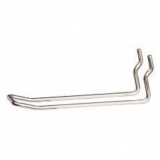 Kovový háčik, dvojitý, 10cm, strieborná