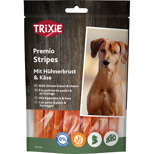 Premio CHICKEN CHEESE STRIPES - kuracie pásiky so syrom 100g