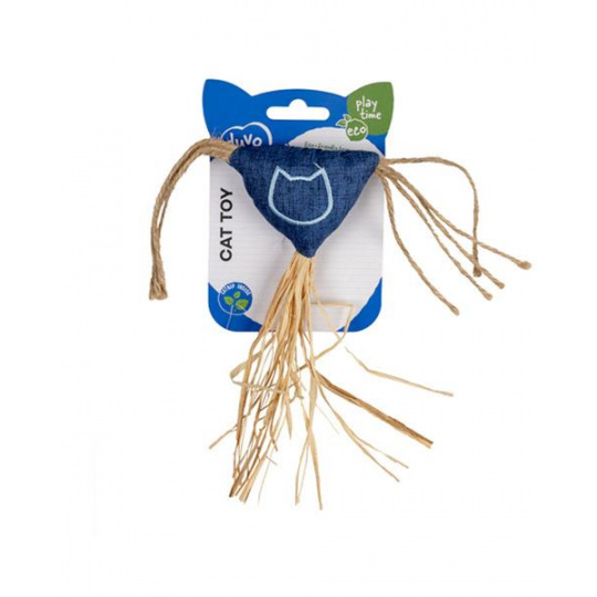 Hračka DUVO+ Eco navy trojuholník so šnúrkami a catnipom pre mačku, 3x18x20cm Hračka DUVO+ Eco navy trojuholník so šnúrkami a catnipom pre mačku, 3x18x20cm