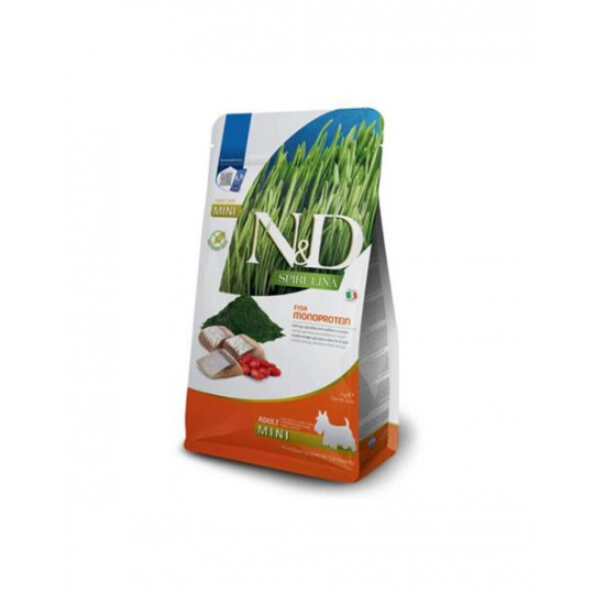 N&D SPIRULINA DOG Adult Mini Sleď & Goji 2kg