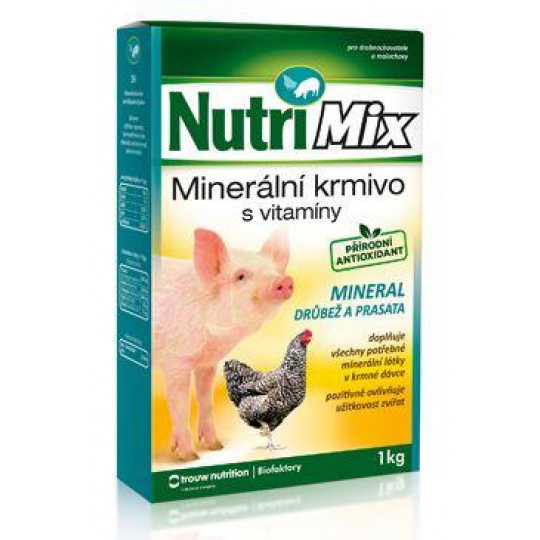NutriMix pre ošípané a hydinu Mineral 1kg NutriMix pre ošípané a hydinu Mineral 1kg